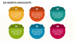 Six Month Highlights - Slide 1