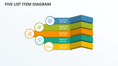 Five List Item Diagram - Slide 1