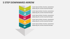 5 Step Downward Arrow - Slide 1
