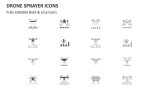 Drone Sprayer Icons - Slide 2