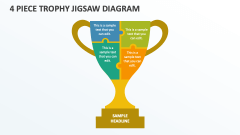 4 Piece Trophy Jigsaw Diagram - Slide 1
