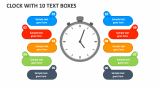 Clock with 10 Text Boxes - Slide 1