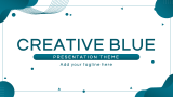 Creative Blue Presentation Theme - Slide 1