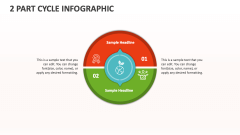 2 Part Cycle Infographic - Slide 1