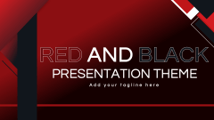 Red and Black Presentation Theme - Slide 1