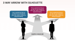 3 Way Arrow with Silhouette - Slide 1