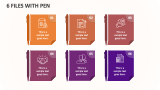6 Files with Pen - Slide 1