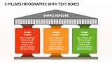 3 Pillars Infographic with Text Boxes - Slide 1