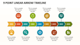 9 Point Linear Arrow Timeline - Slide 1