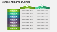 Criteria and Opportunities - Slide 1
