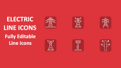 Electric Line Icons - Slide 1