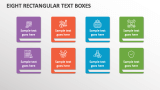 Eight Rectangular Text Boxes - Slide 1