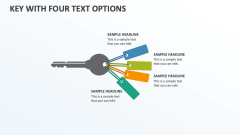 Key with Four Text Options - Slide 1