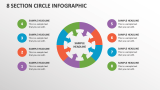 8 Section Circle infographic - Slide 1