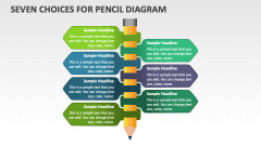 Seven Choices for Pencil Diagram - Slide 1