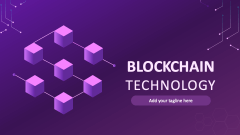 Blockchain Technology Theme - Slide 1