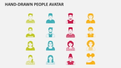 Hand-drawn People Avatar - Slide 1