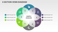 6 Section Venn Diagram - Slide 1
