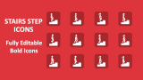 Stairs Step Icons - Slide 1