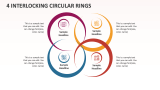 4 Interlocking Circular Rings - Slide 1