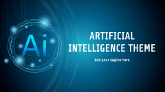 Artificial Intelligence Theme - Slide 1