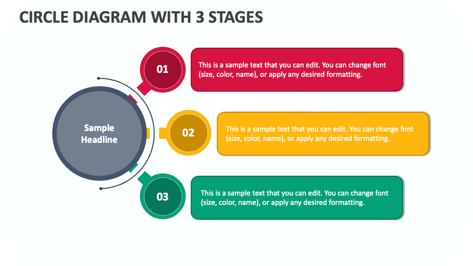 Circle Diagram with 3 Stages - Slide 1