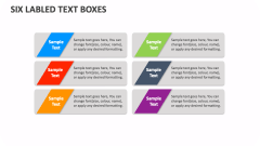 Six Labled Text boxes - Slide 1