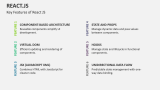 Key Features of React JS - Slide 3