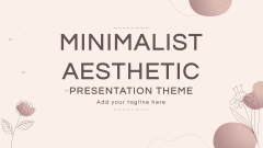 Minimalist Aesthetic Presentation Theme - Slide 1