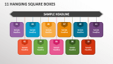11 Hanging Square Boxes - Slide 1