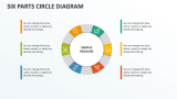 Six Parts Circle Diagram - Slide 1