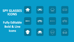 Spy Glasses Icons - Slide 1