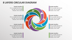 8 Layers CIrcular Diagram - Slide 1