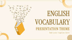 English Vocabulary Presentation Theme - Slide 1