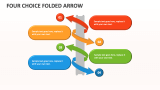 Four Choice Folded Arrow - Slide 1