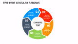 Five Part Circular Arrows - Slide 1