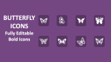 Butterfly Icons - Slide 1