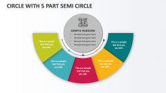 Circle with 5 Part Semi Circle - Slide 1