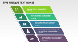 Five Unique Text Boxes - Slide 1