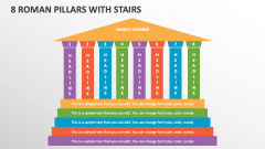 8 Roman Pillars with Stairs - Slide 1