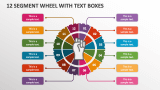 12 Segment Wheel with Text Boxes - Slide 1