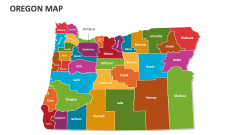 Oregon Map for Google Slides and PowerPoint - PPT Slides