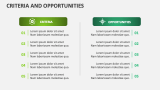 Criteria and Opportunities - Slide 3