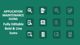 Application Maintenance Icons - Slide 1
