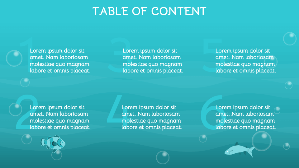 Fish Presentation Theme for PowerPoint and Google Slides - PPT Slides
