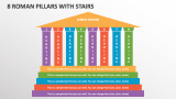 8 Roman Pillars with Stairs - Slide 1