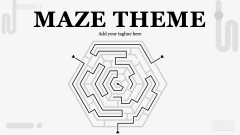 Free Maze Presentation Theme for Google Slides and PowerPoint