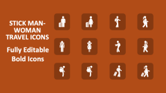Stick Man-woman Travel Icons - Slide 1