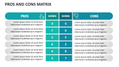 Pros and Cons Matrix - Slide 1