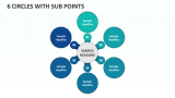 6 Circles with Sub Points - Slide 1